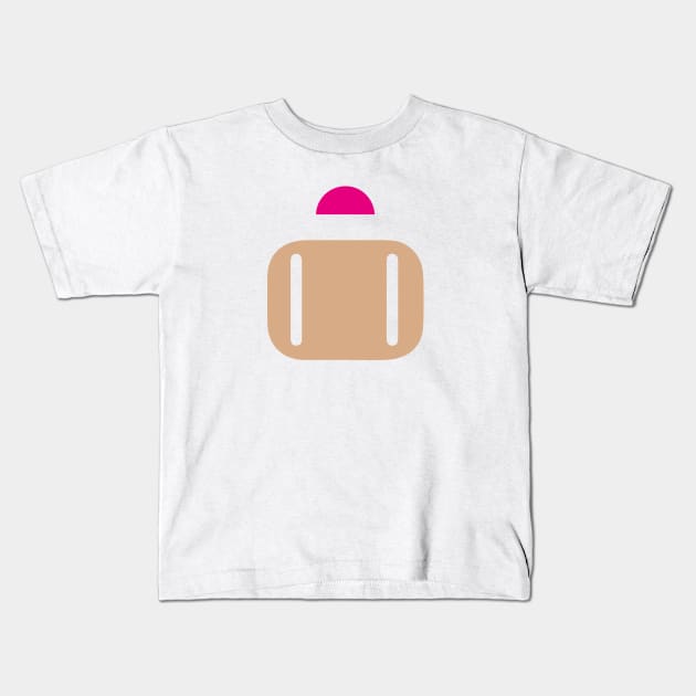 Minimalist Bomberman Kids T-Shirt by PWCreate